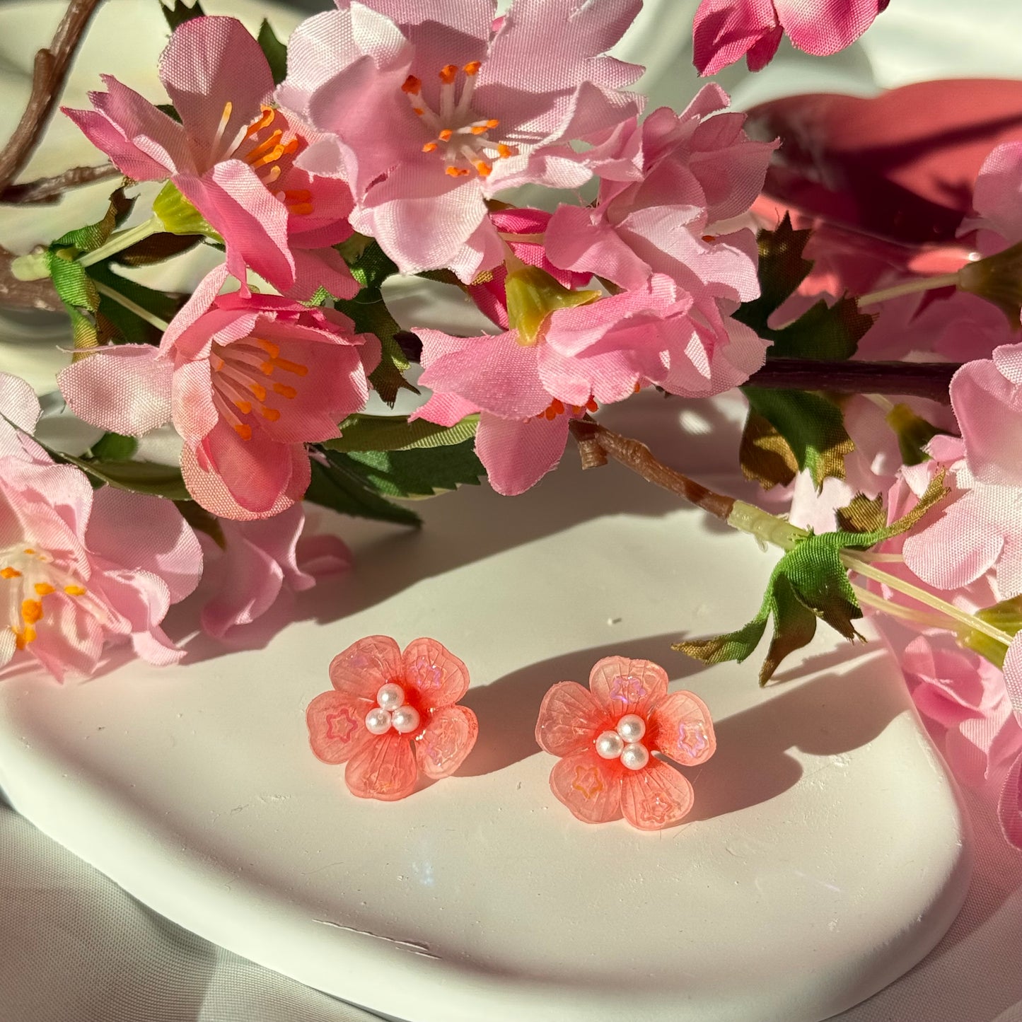 Cherry blossom studs