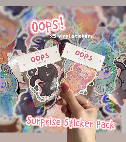 Oops sticker bags