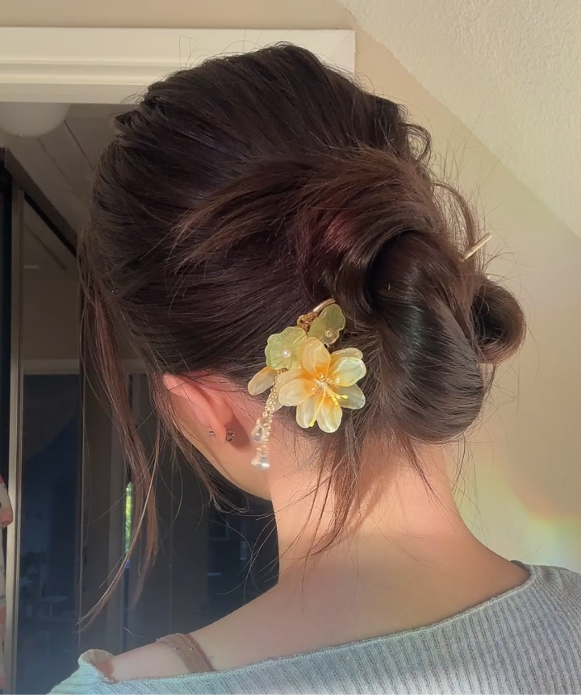 Lotus Flower Hair Stick