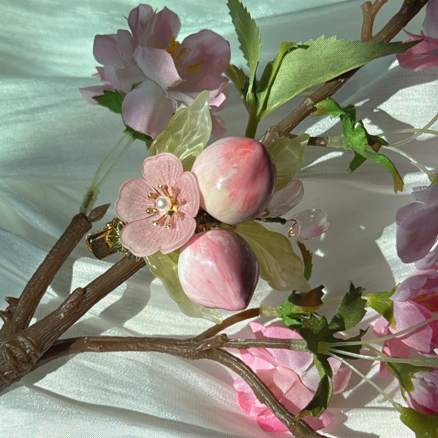 Peach Hair Clips