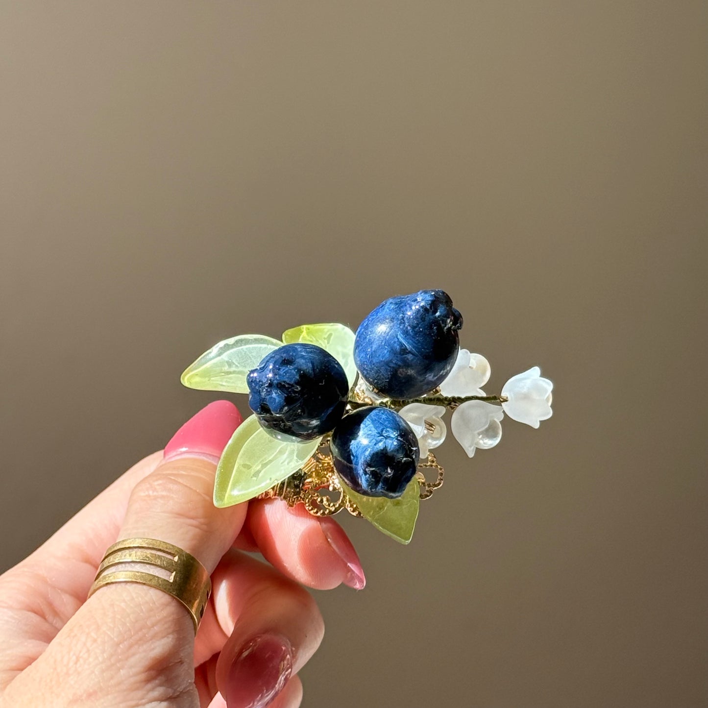 Blueberry Hair Clip