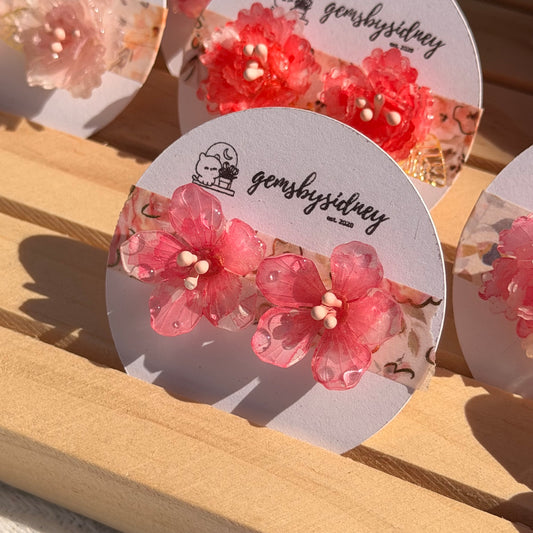 Cherry blossom studs