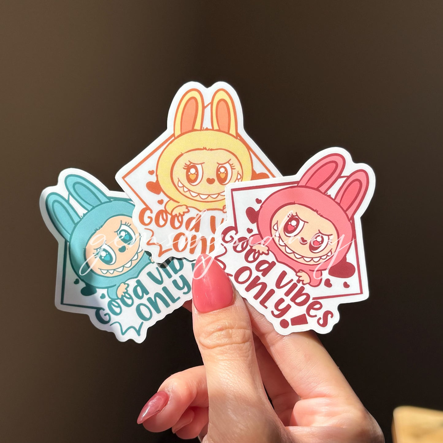Labubu good vibes stickers