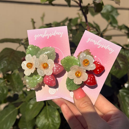 Strawberry hair clip
