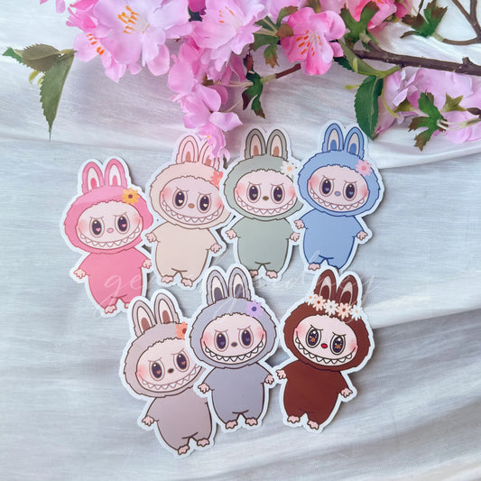 Labubu macaron stickers