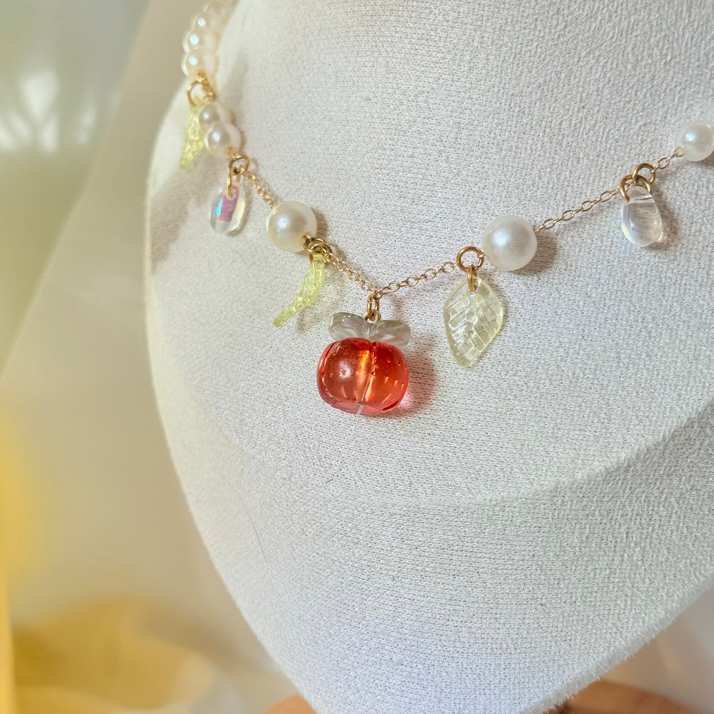 Persimmon necklace