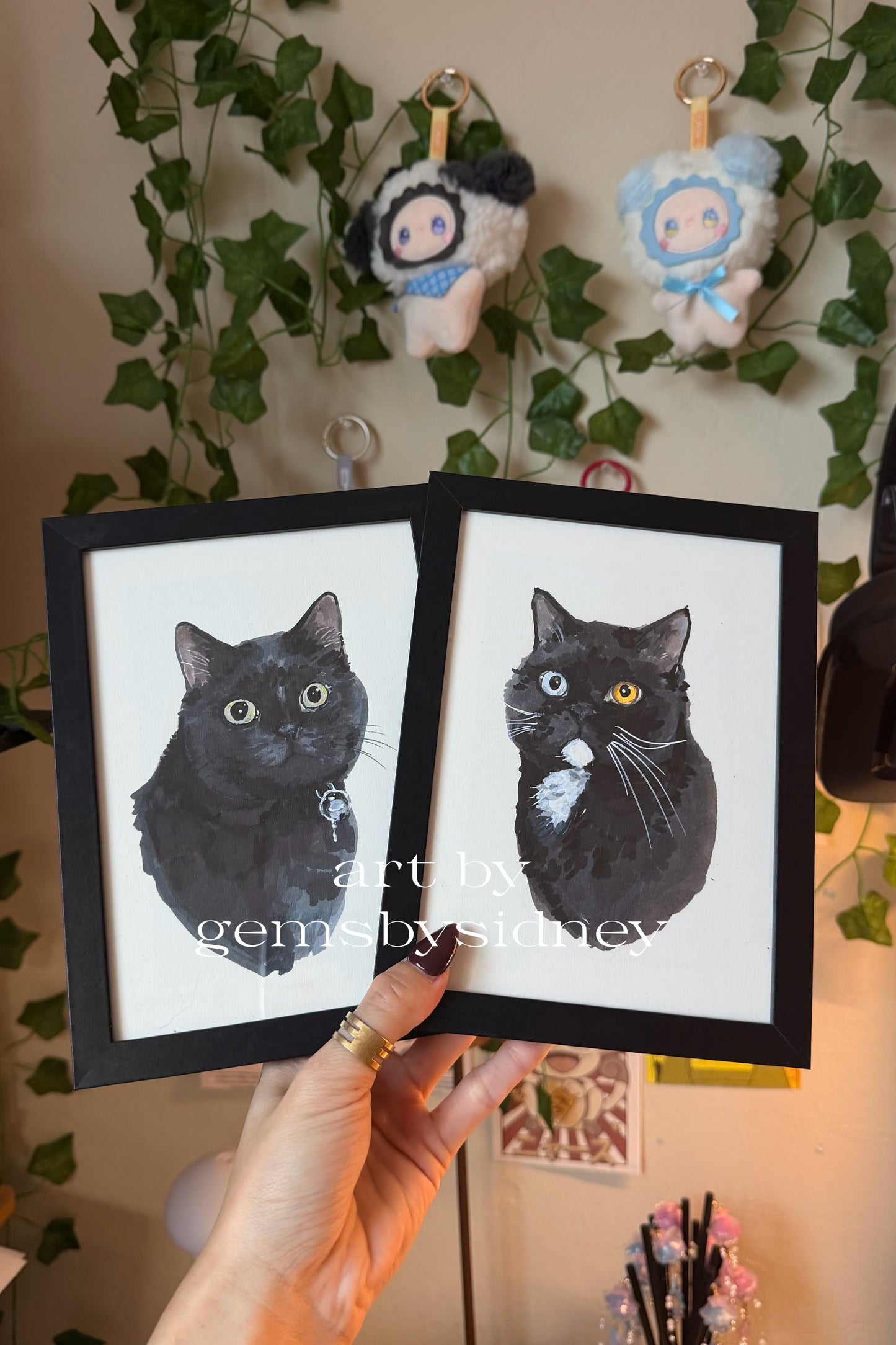 5x7 Single Cat Portrait Commission