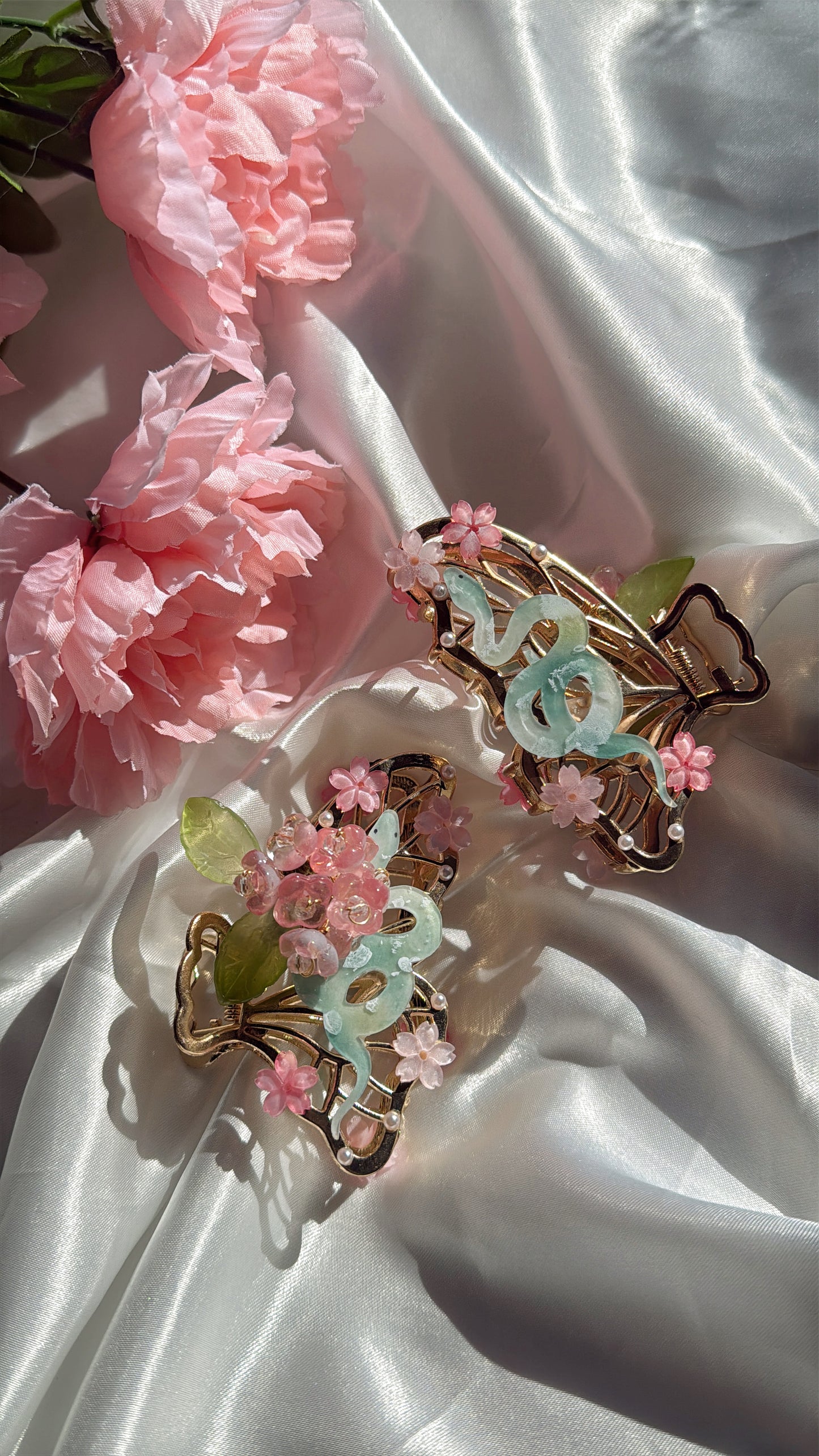 Snake Hydrangea Hair Claws