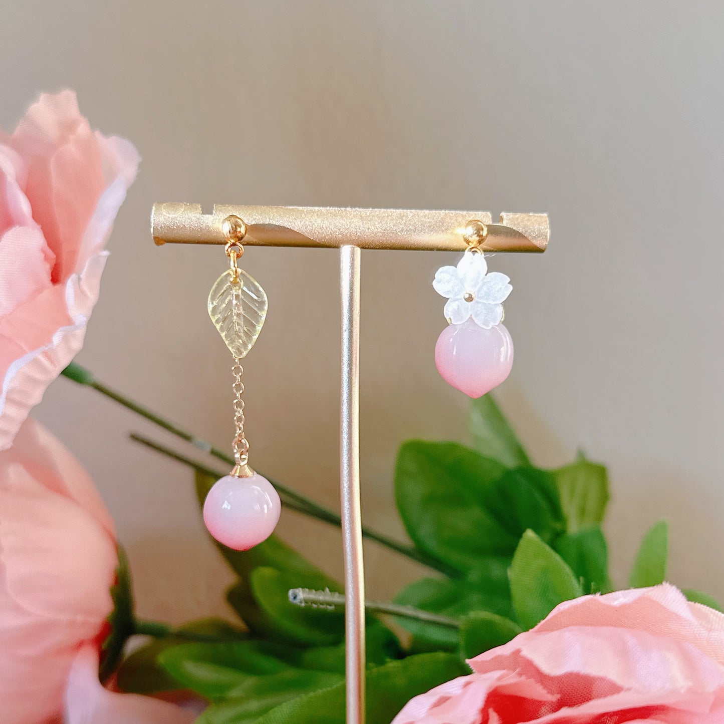 Peach dangles