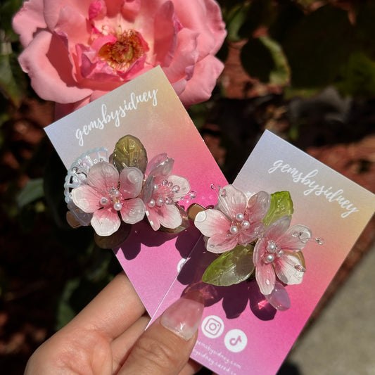 Cherry Blossom Hair Clip