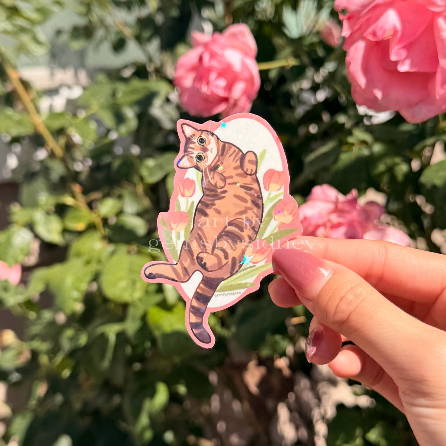 Flower Cat Stickers