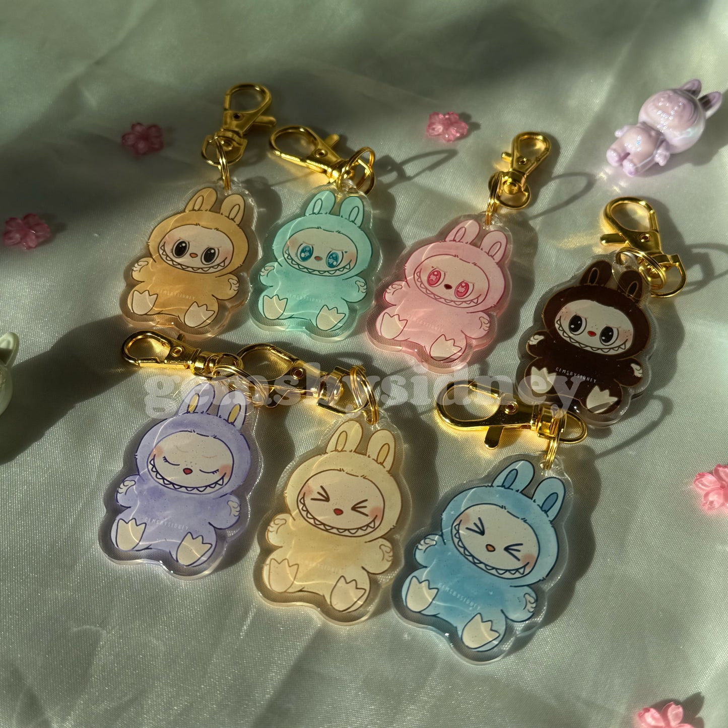 Labubu Have a Seat Acrylic Keychain