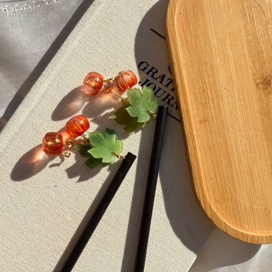 Pumpkin Hair Sticks