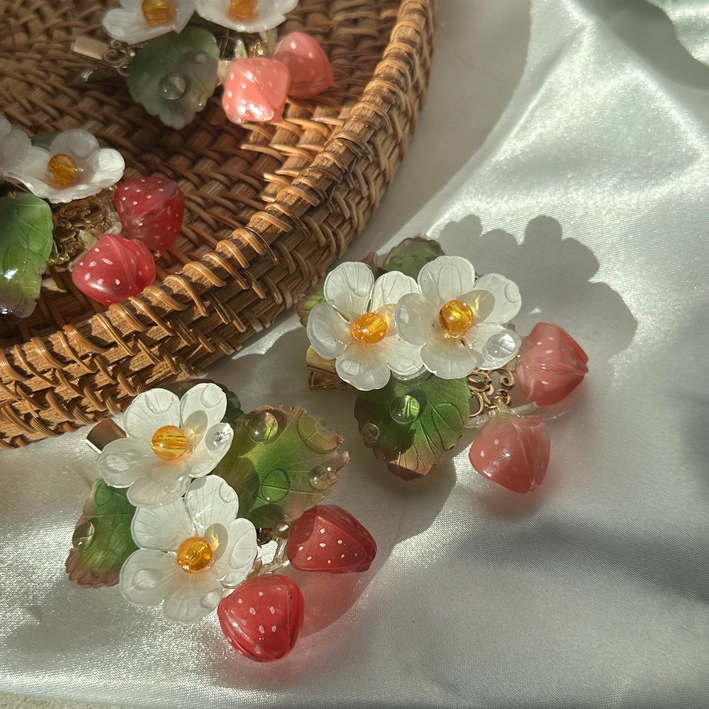 Strawberry hair clip