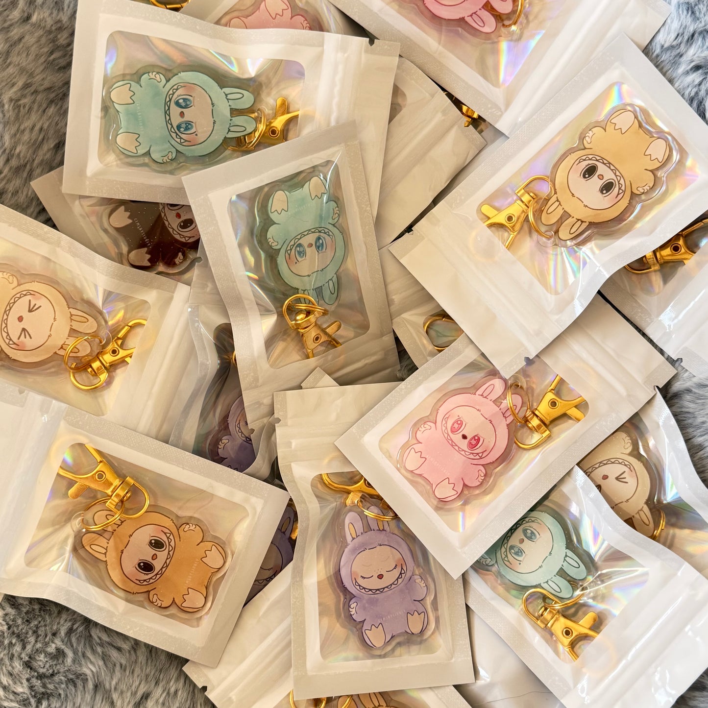 Labubu Have a Seat Acrylic Keychain