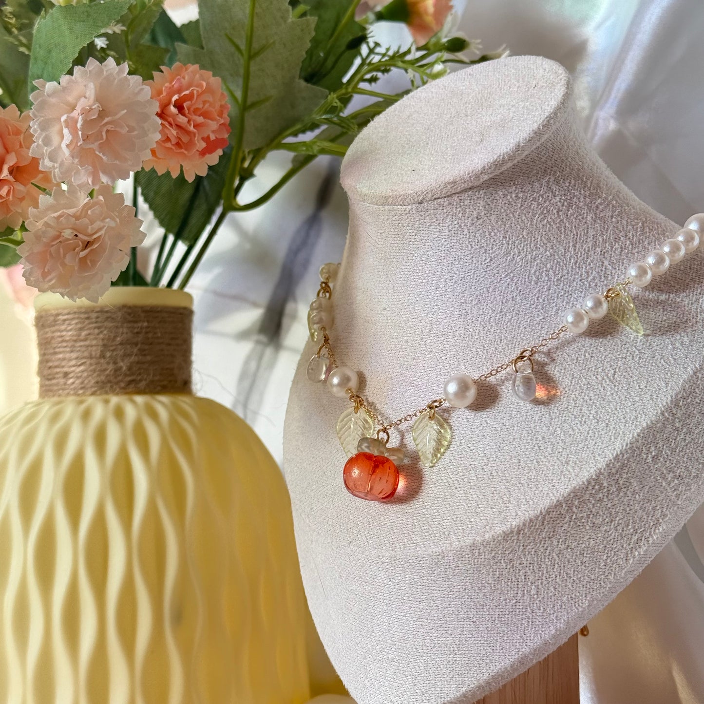 Persimmon necklace