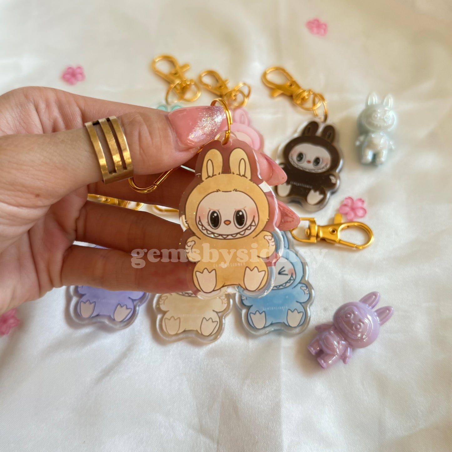 Labubu Have a Seat Acrylic Keychain