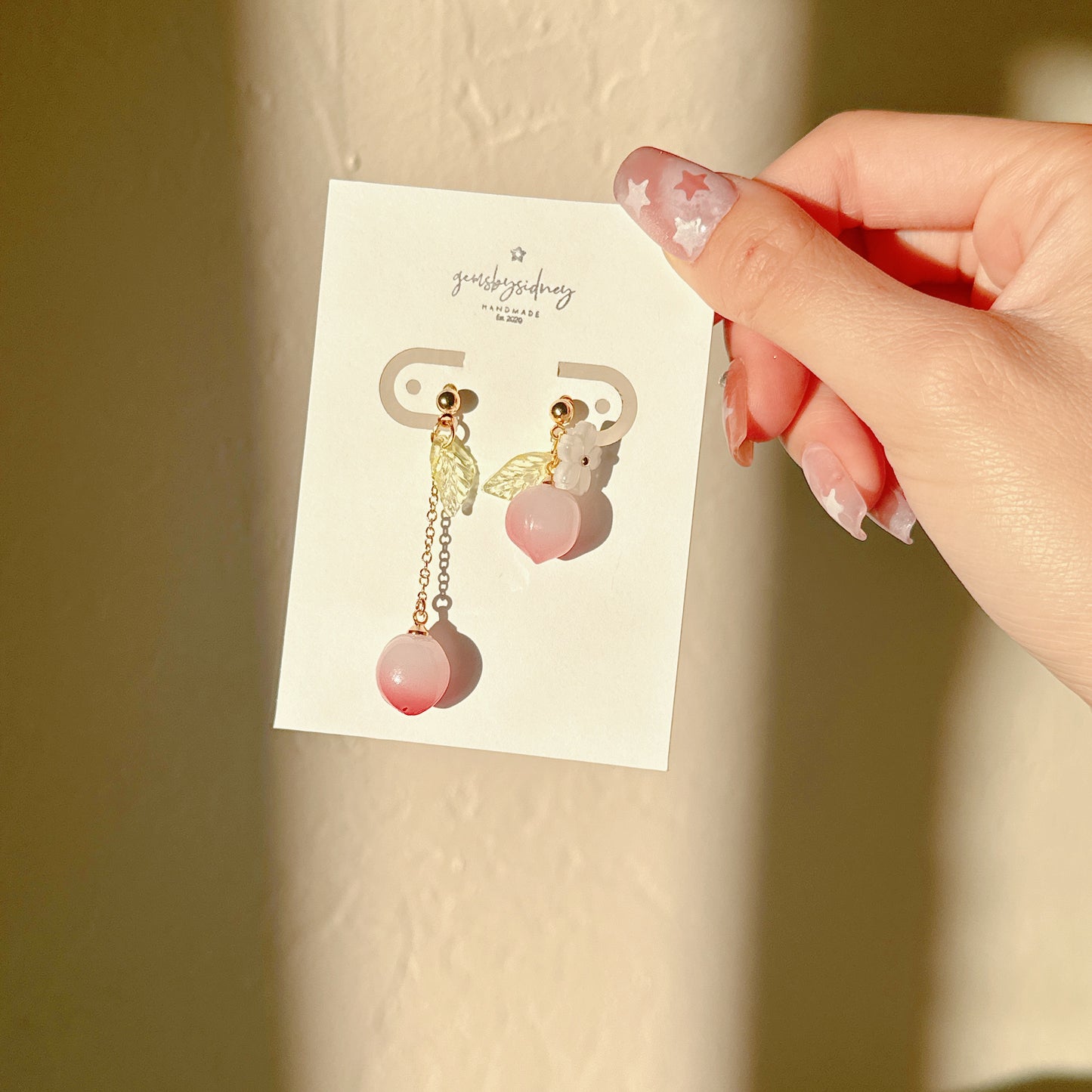 Peach dangles