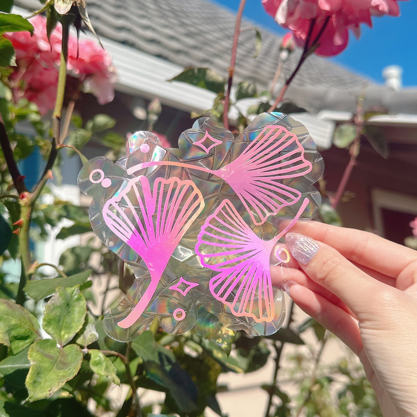 Ginkgo leaf Suncatcher