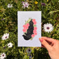 4x6 Flower cat postcards