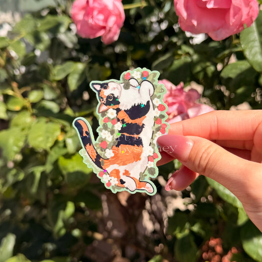 Flower Cat Stickers