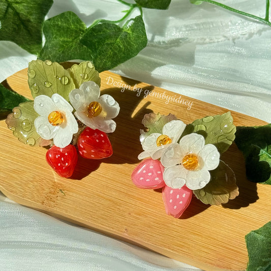 Strawberry hair clip