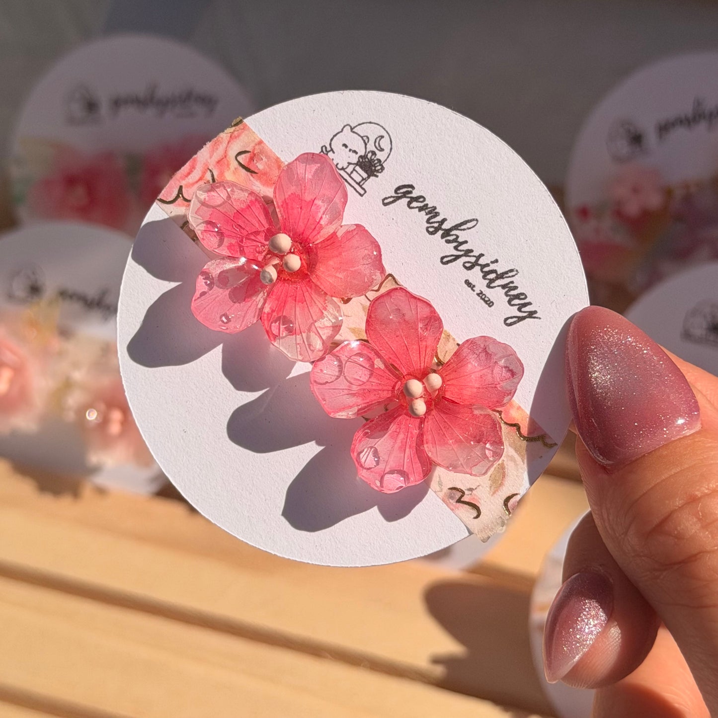 Cherry blossom studs