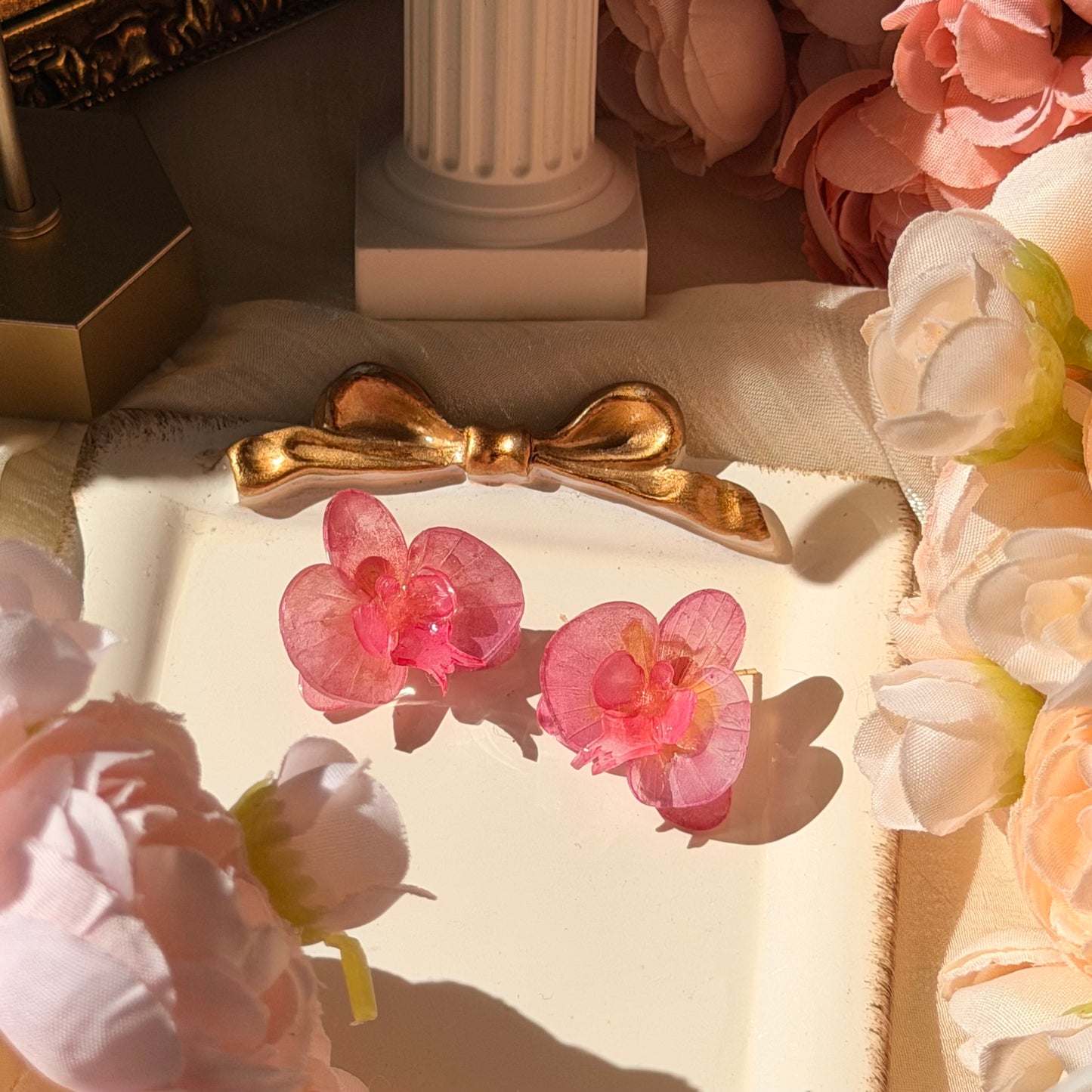 Orchid studs