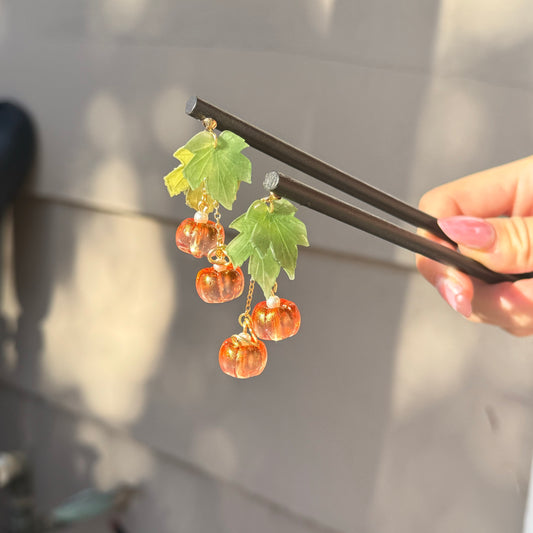 Pumpkin Hair Sticks