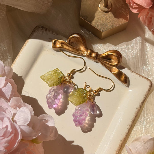 Grape earrings