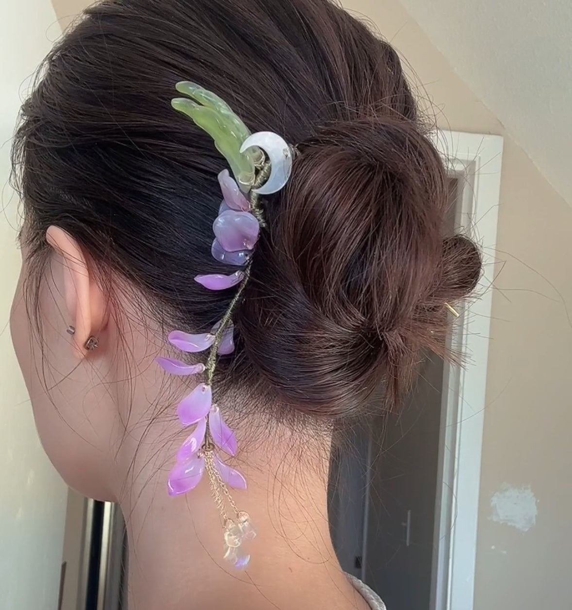 Wisteria hair stick