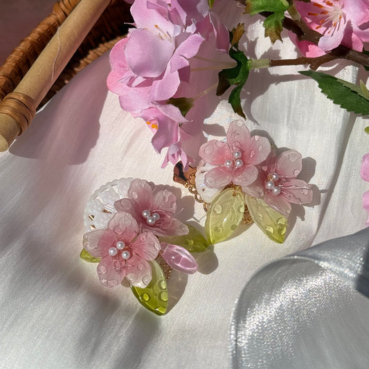 Cherry Blossom Hair Clip
