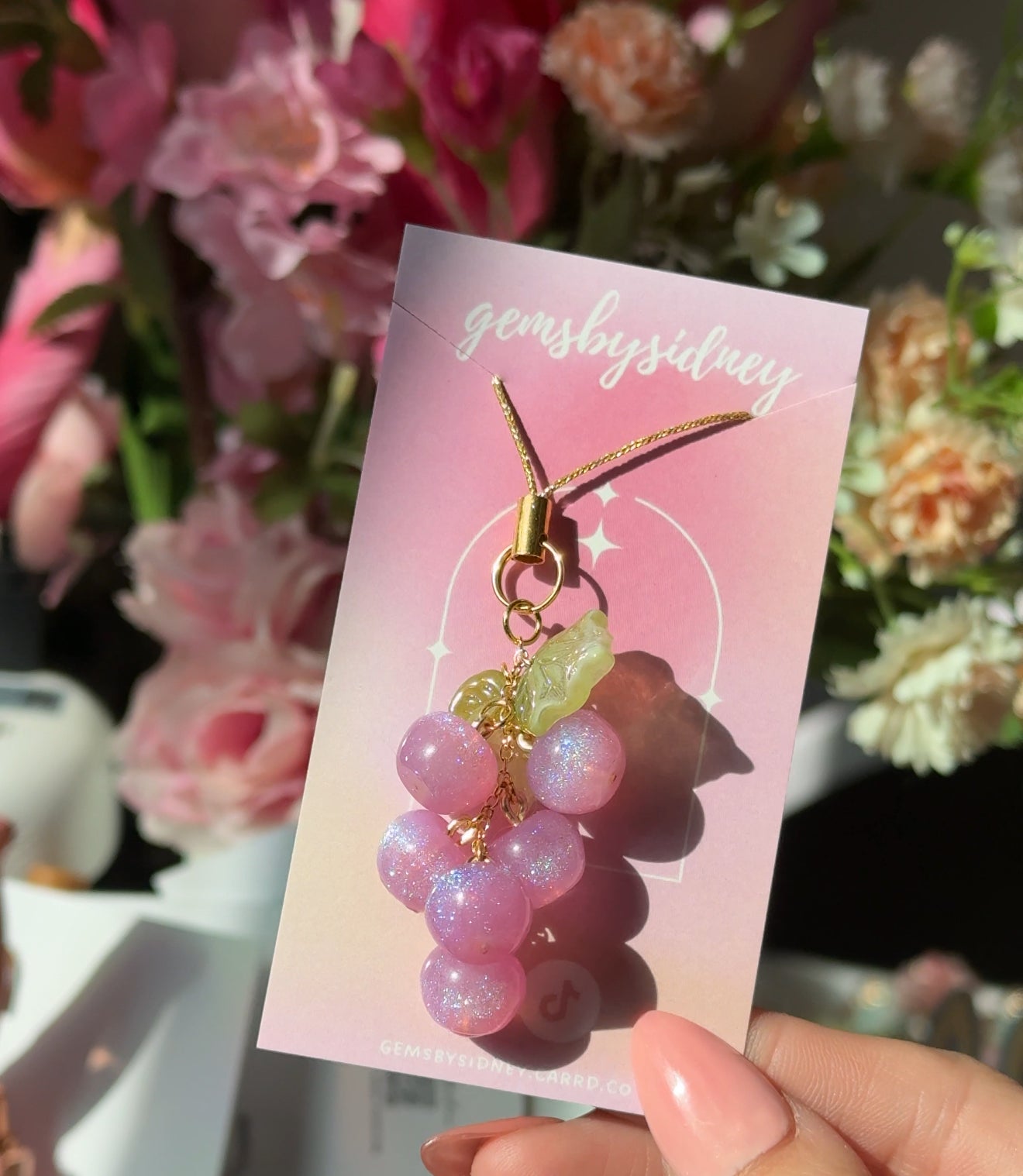 Grape Phone Charm