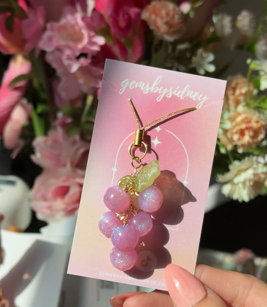 Grape Phone Charm