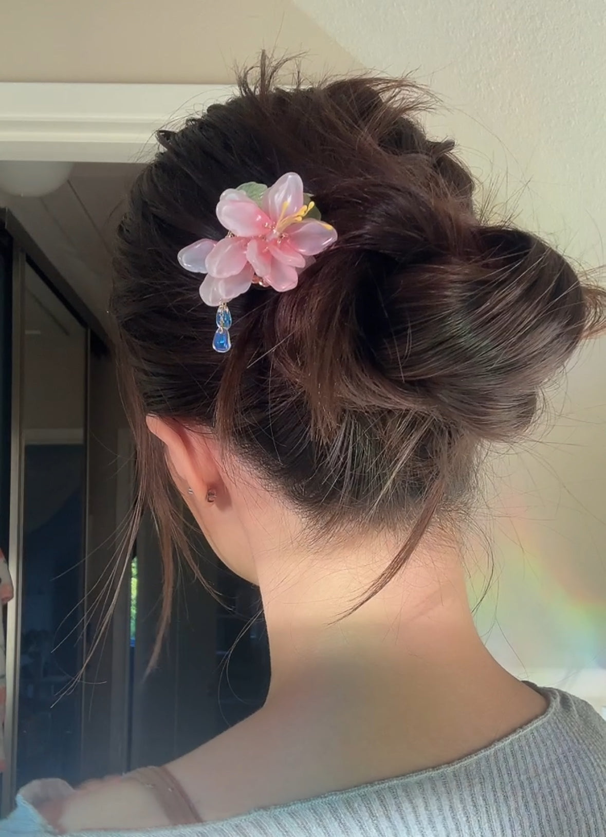 Lotus Flower Hair Stick