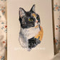 5x7 Single Cat Portrait Commission