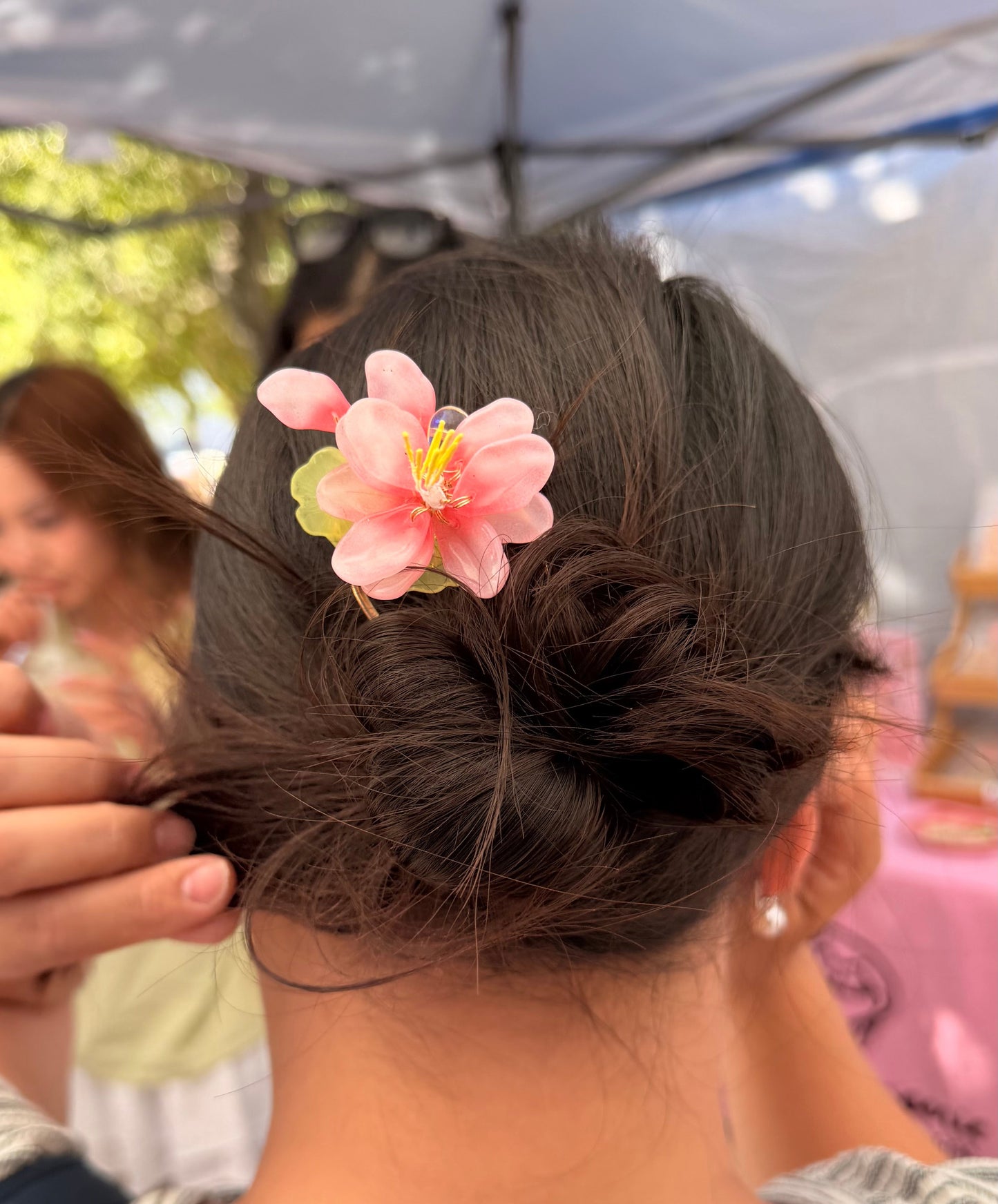 Lotus Flower Hair Stick