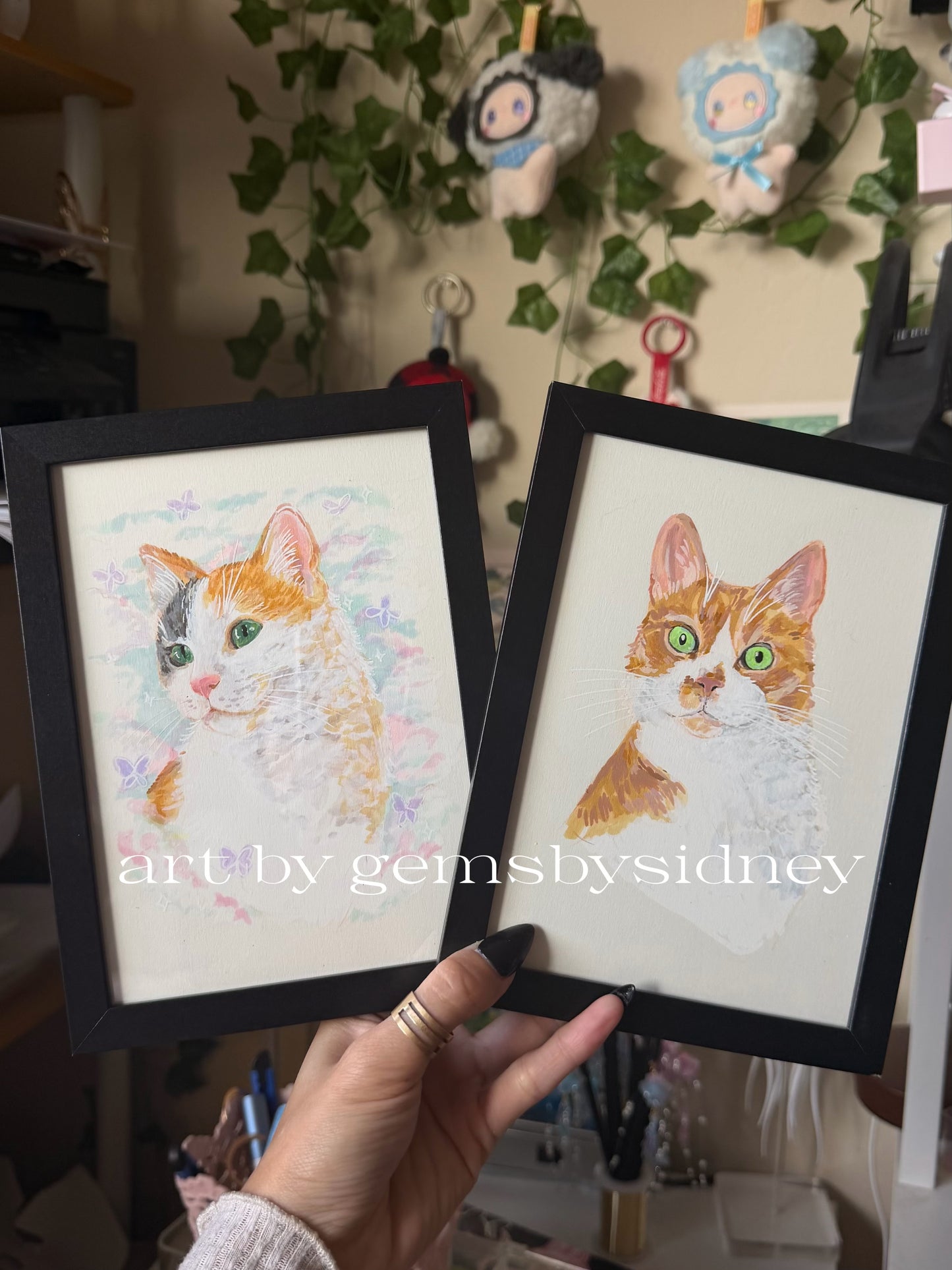 5x7 Single Cat Portrait Commission