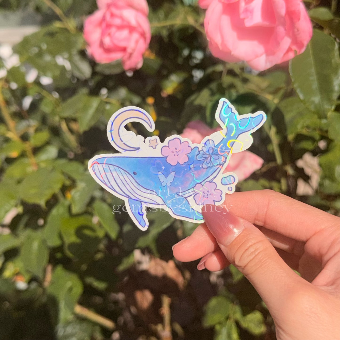 Celestial Whale Stickers