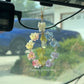 Pastel Meadow Wreath Car Charm