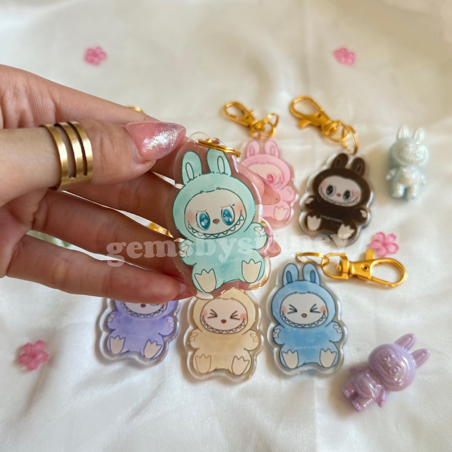 Labubu Have a Seat Acrylic Keychain
