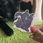 Cats Rolling in Cherry Blossom Stickers