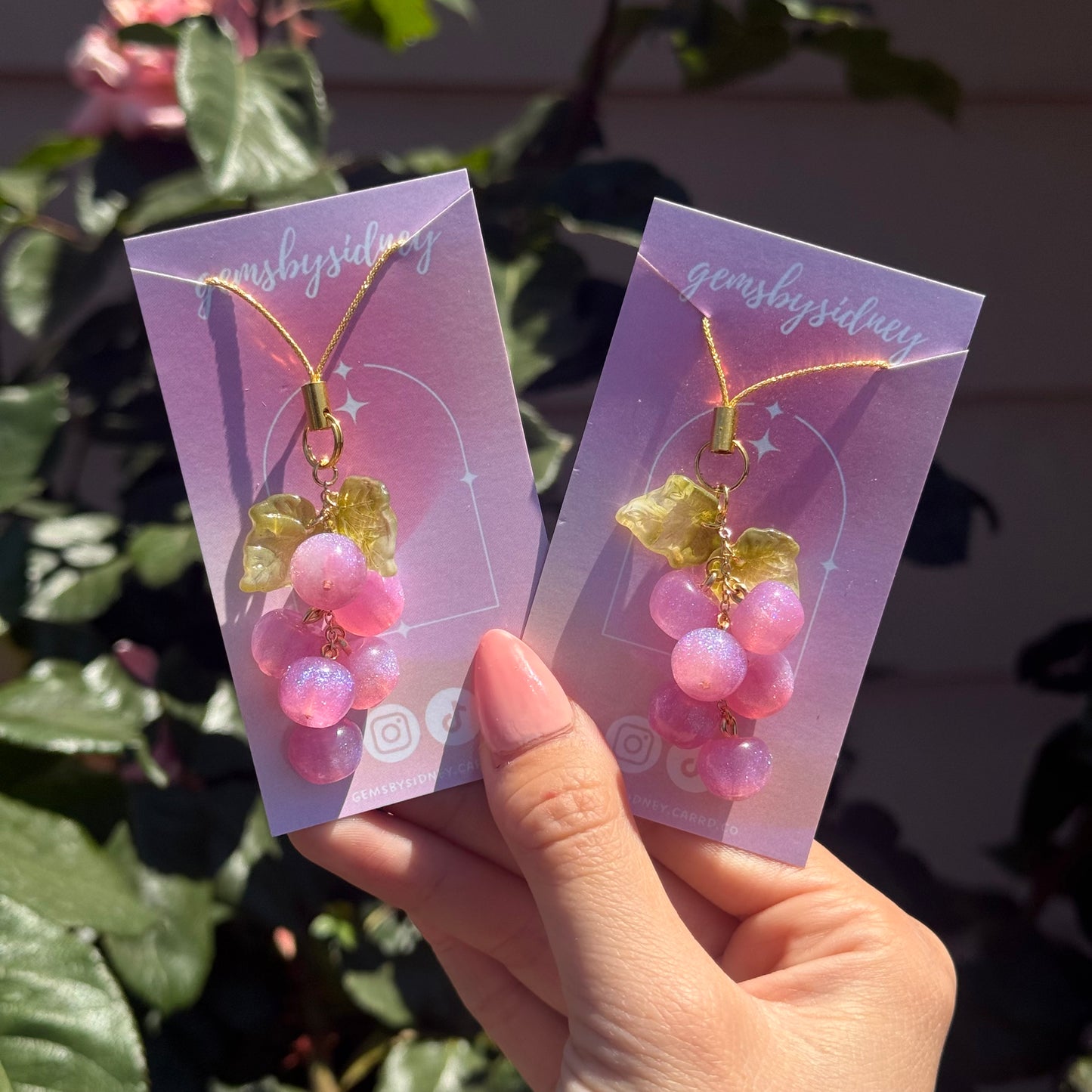 Grape Phone Charm