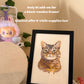 5x7 Single Cat Portrait Commission