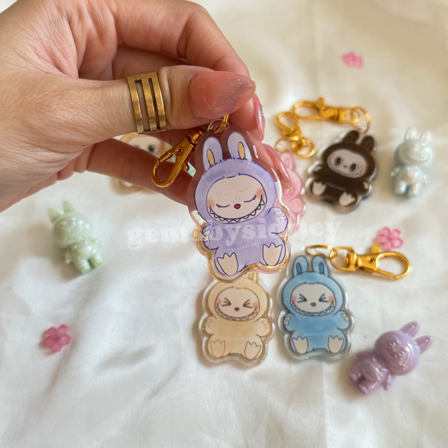 Labubu Have a Seat Acrylic Keychain