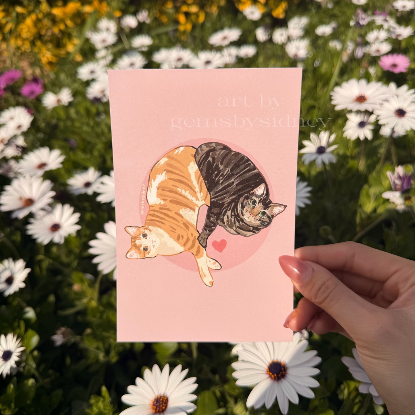 Cute Cats Art Print 4x6