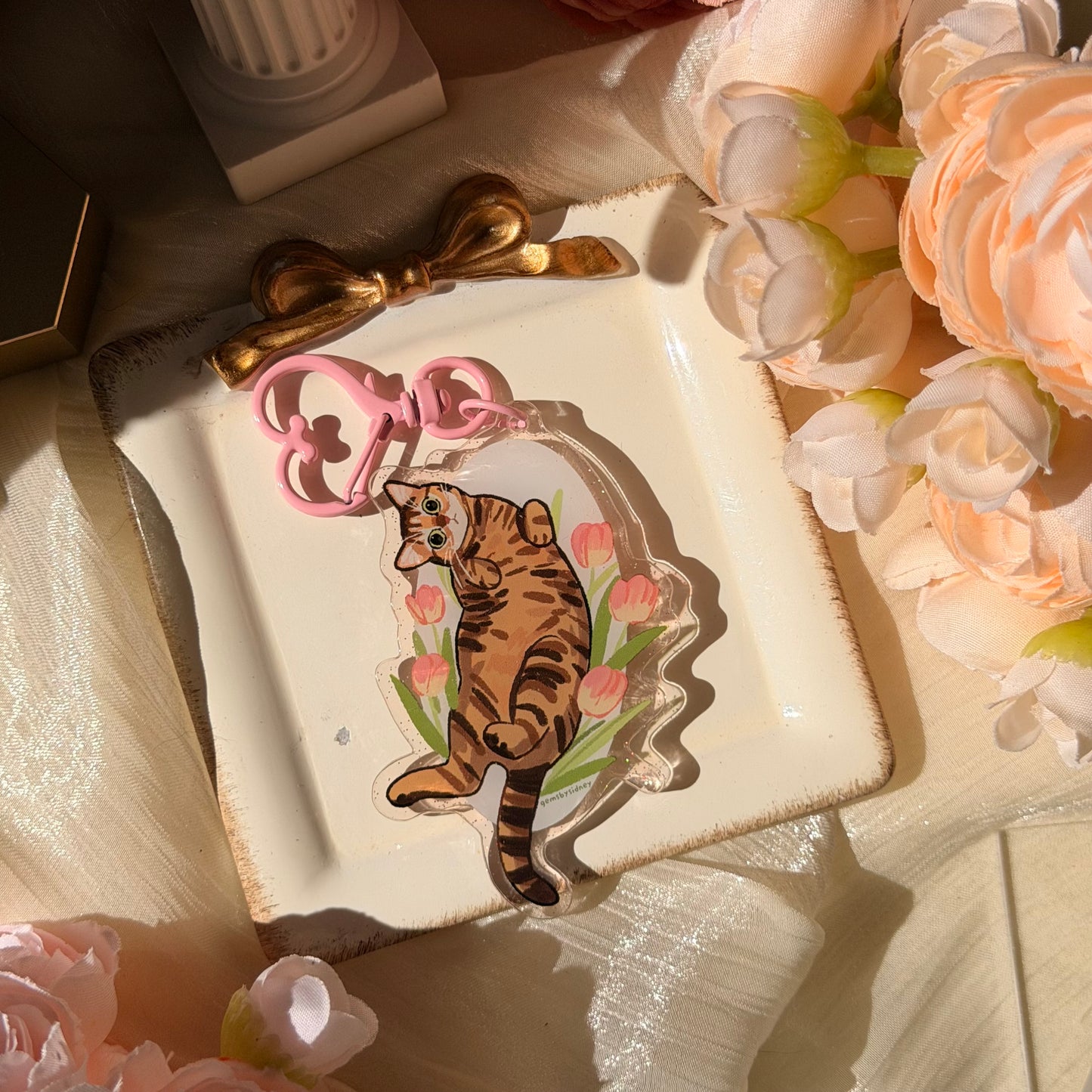 Flower Cat keychains