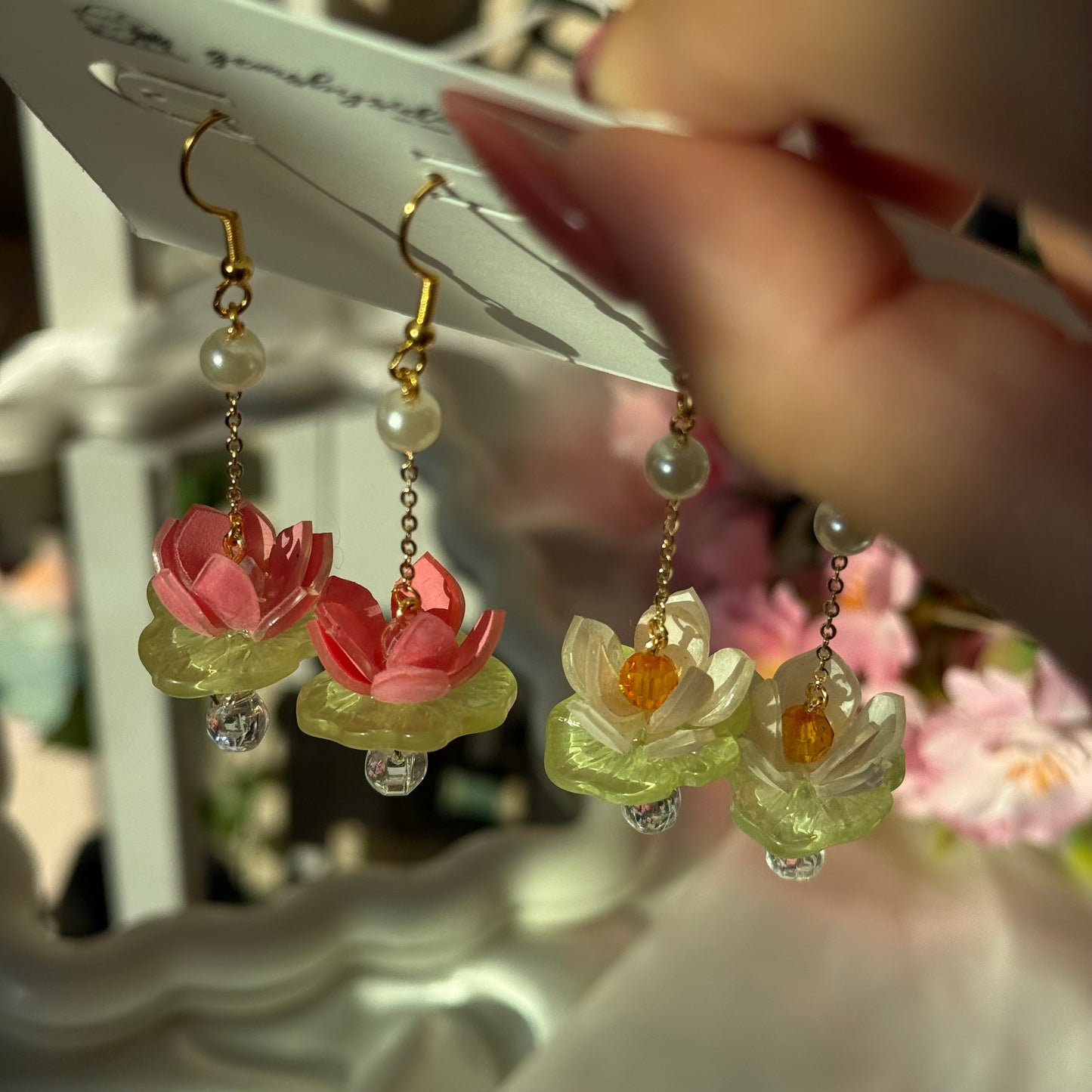 Lotus Lily Earrings