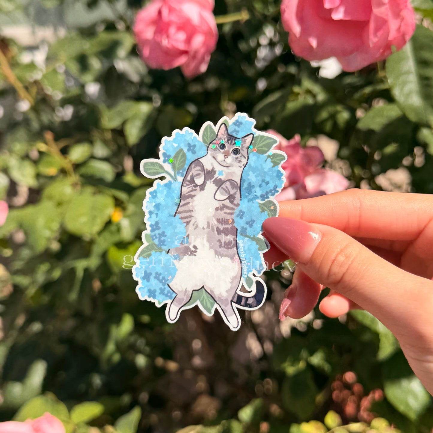 Flower Cat Stickers