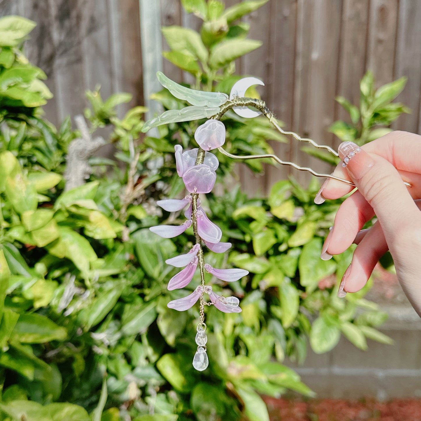 Wisteria hair stick